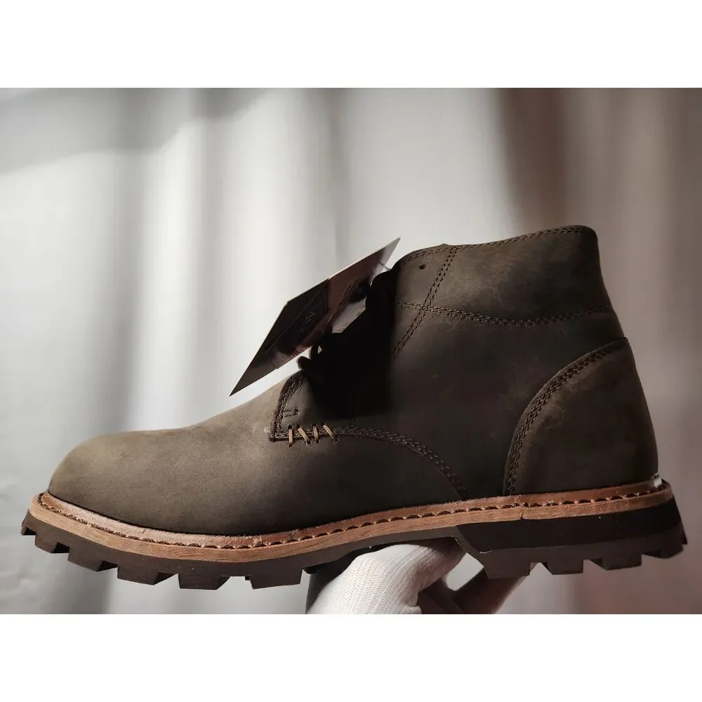 Muck Boot Men's Freeman Outdoor Casual Leather Boots Size 8 Brown